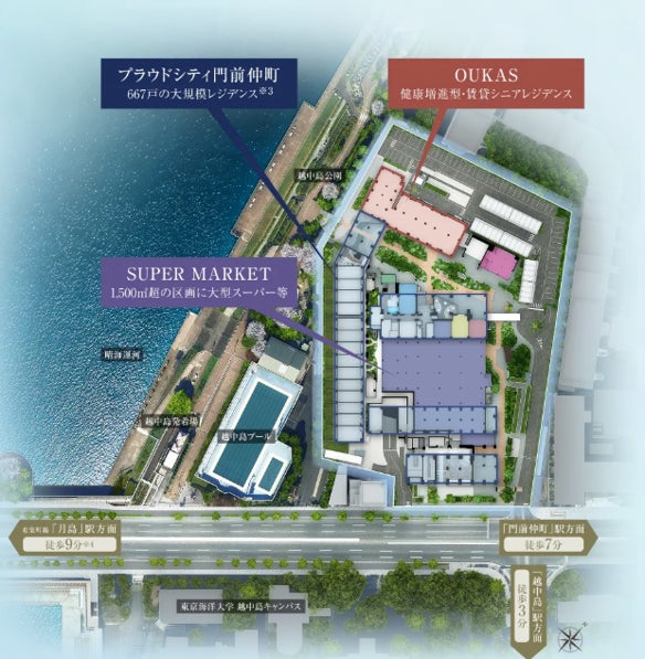 TOKYO BLUE LINC 街区配置 完成予想図